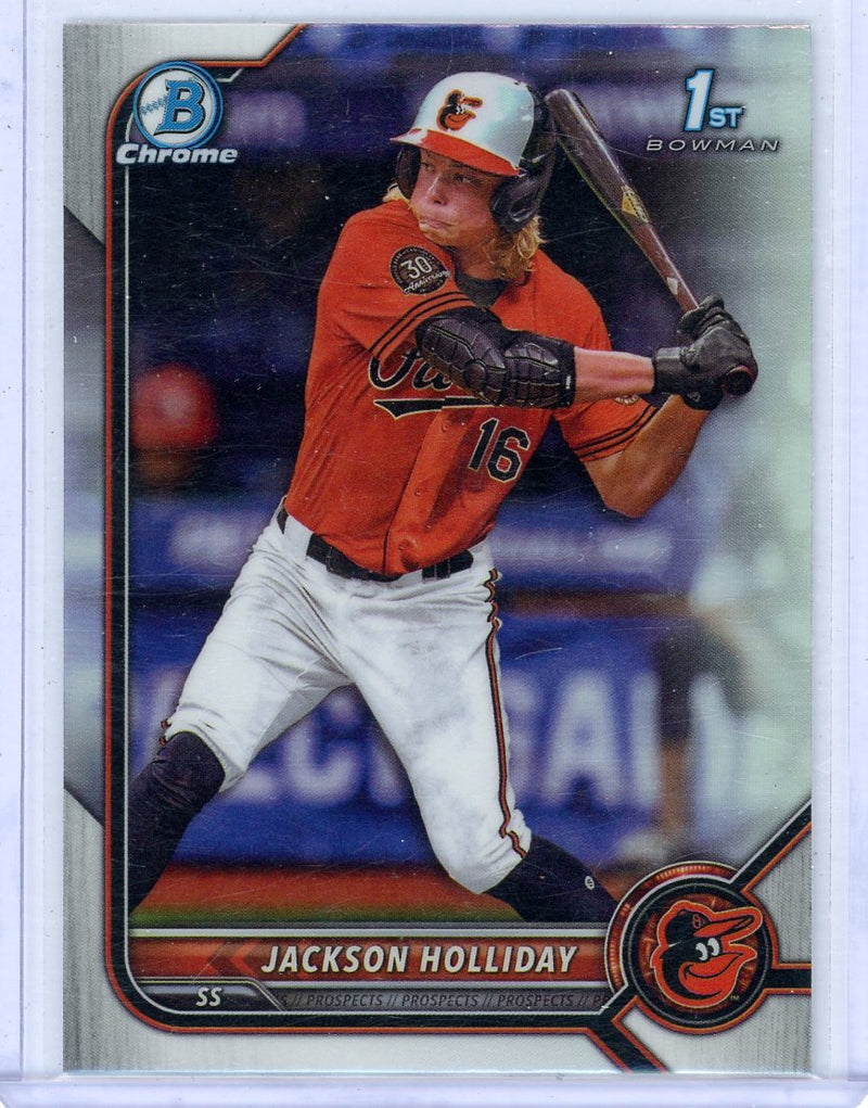 Jackson Holliday 2022 1st Bowman Draft Chrome refractor