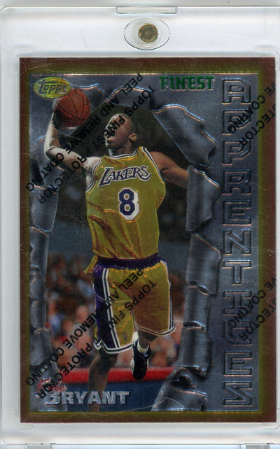 Kobe Bryant 1996 Topps Finest Rookie Card W/Peel