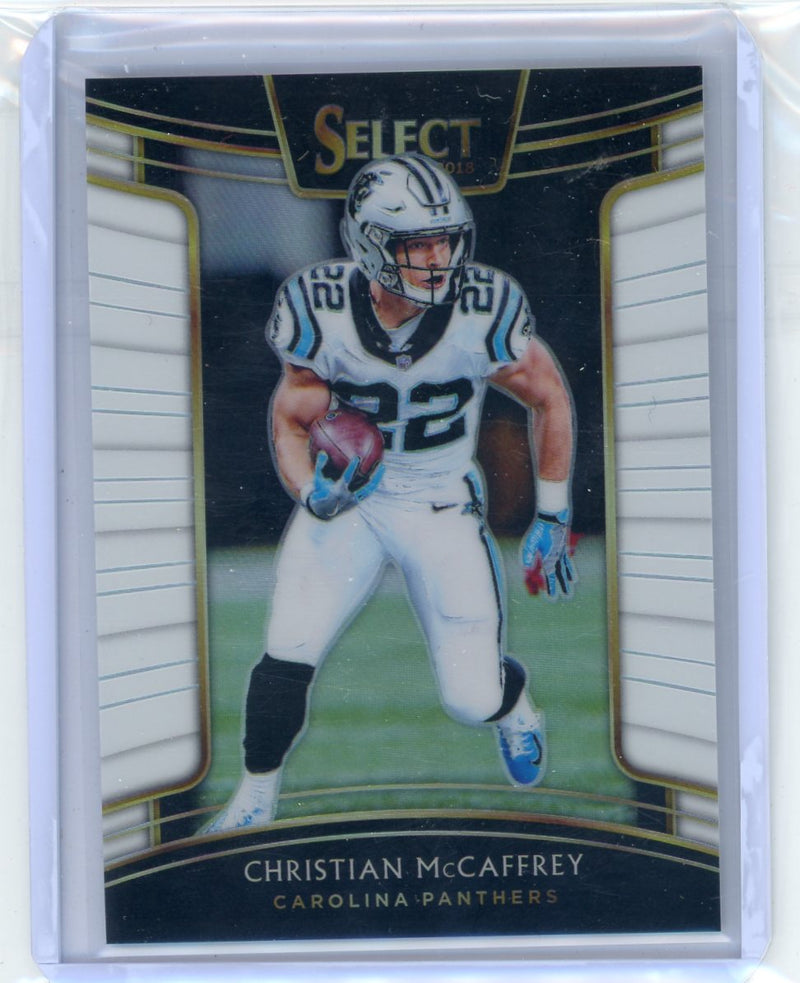 Christian McCaffrey 2018 Panini Select White Prizm 
