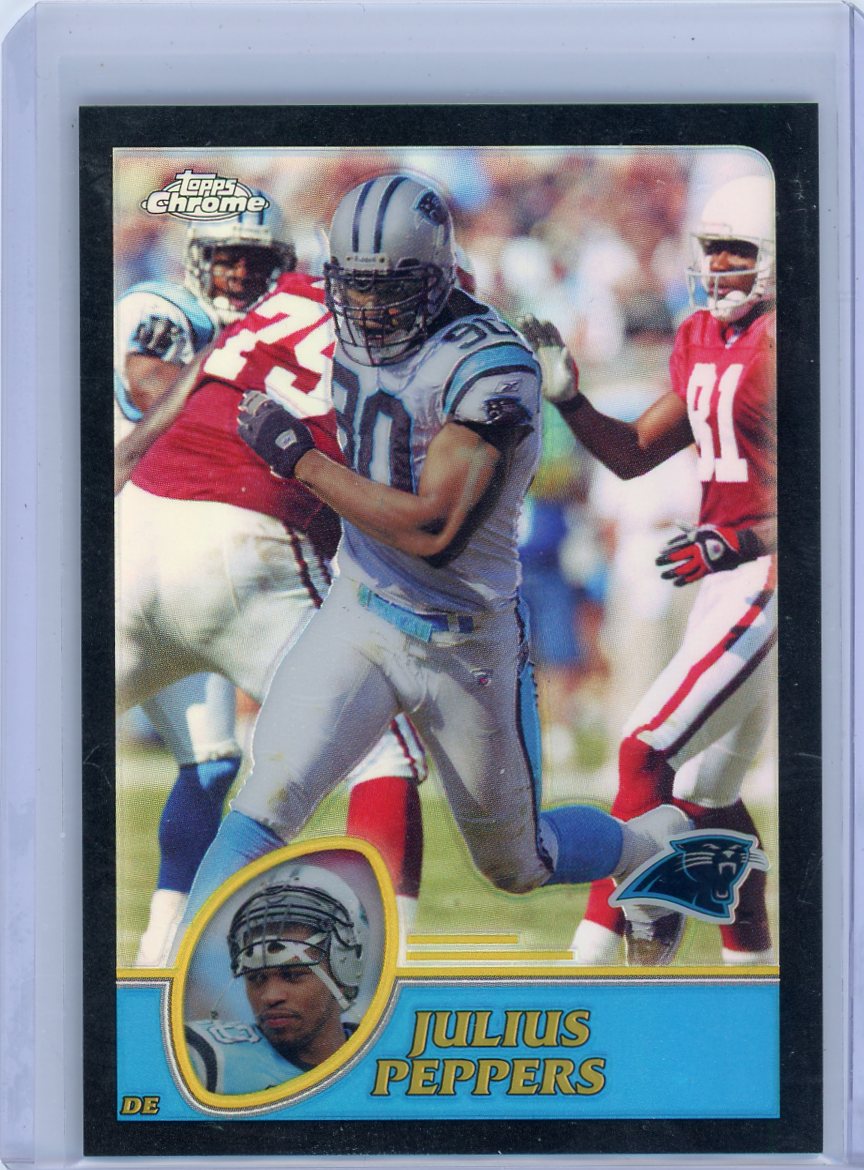 Julius Peppers 2003 Topps Chrome Refractor #'d 344/599
