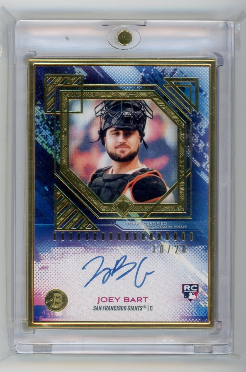 Joey Bart 2021 Bowman Transcendent Collection Autographs #'d 10/20 Rookie Card