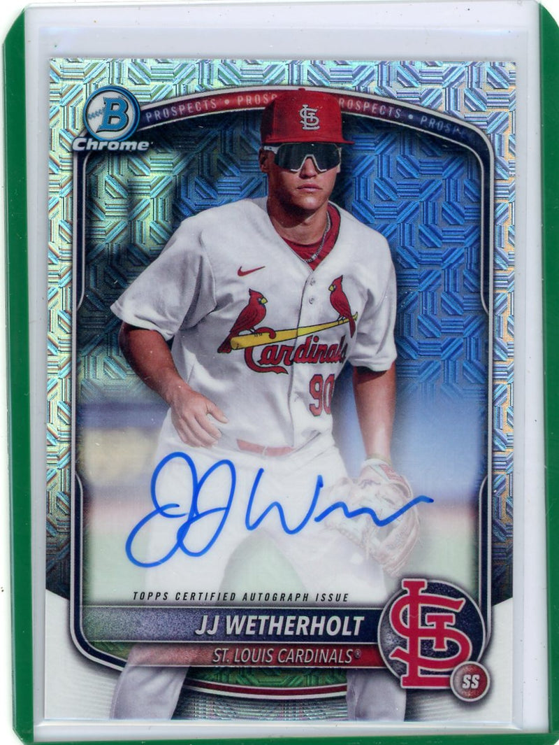 JJ Wetherholt 2025 Bowman Chrome Mojo Autograph 