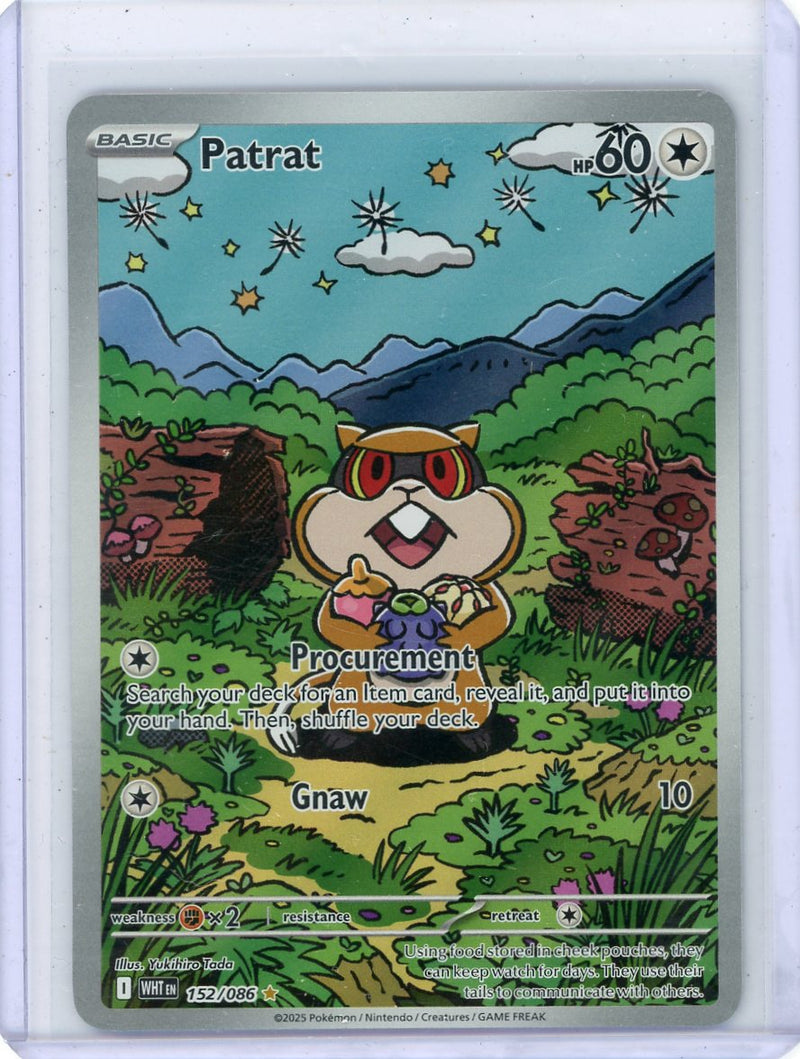 Patrat 2025 Pokemon White Flare Illustration rare holo 