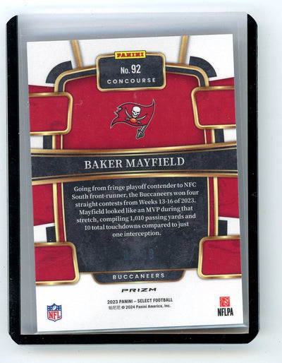 Baker Mayfield 2023 Panini Select gold prizm #'d 04/10