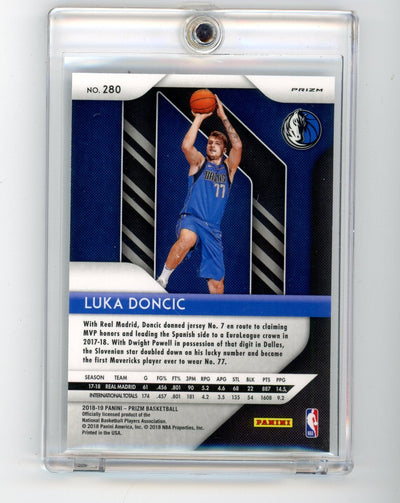 Luka Doncic 2018-19 Panini Prizm hyper prizm rookie card