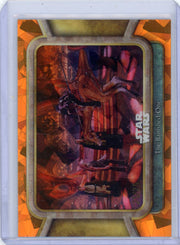The Banished One 2024 Topps Chrome Star Wars Sapphire orange ref. #'d 25/25