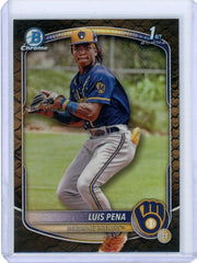 Luis Pena 2025 1st Bowman Chrome Reptilian refractor