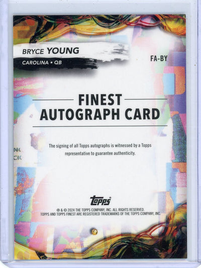 Bryce Young 2024 Topps Finest autograph