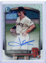 James Tibbs III 2025 Bowman Chrome mojo refractor autograph