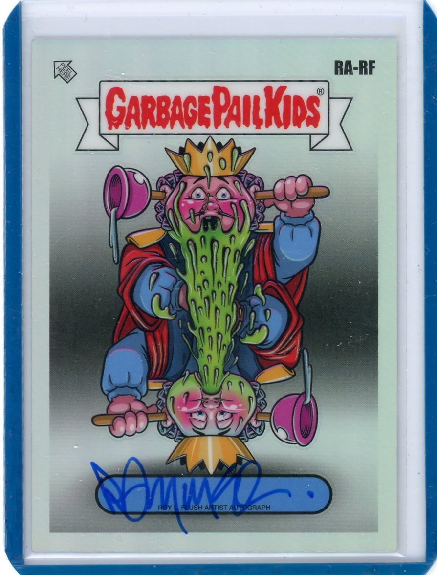 Rory Mcqueen 2024 Garbage Pail Kids Chrome Roy L Flush Autograph