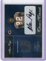 Alan Page 2003 Donruss Classics Classic Materials autograph helmet relic #'d 072/100