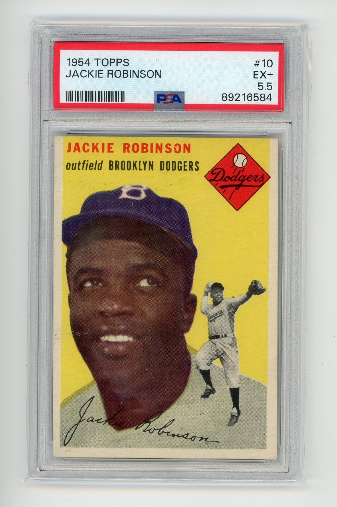 Jackie Robinson 1954 Topps #10 PSA 5.5