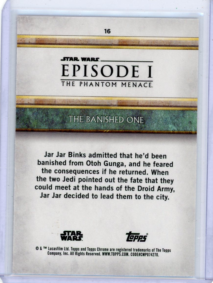 The Banished One 2024 Topps Chrome Star Wars Sapphire orange ref. #'d 25/25