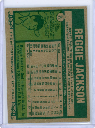 Reggie Jackson 1977 Topps #10