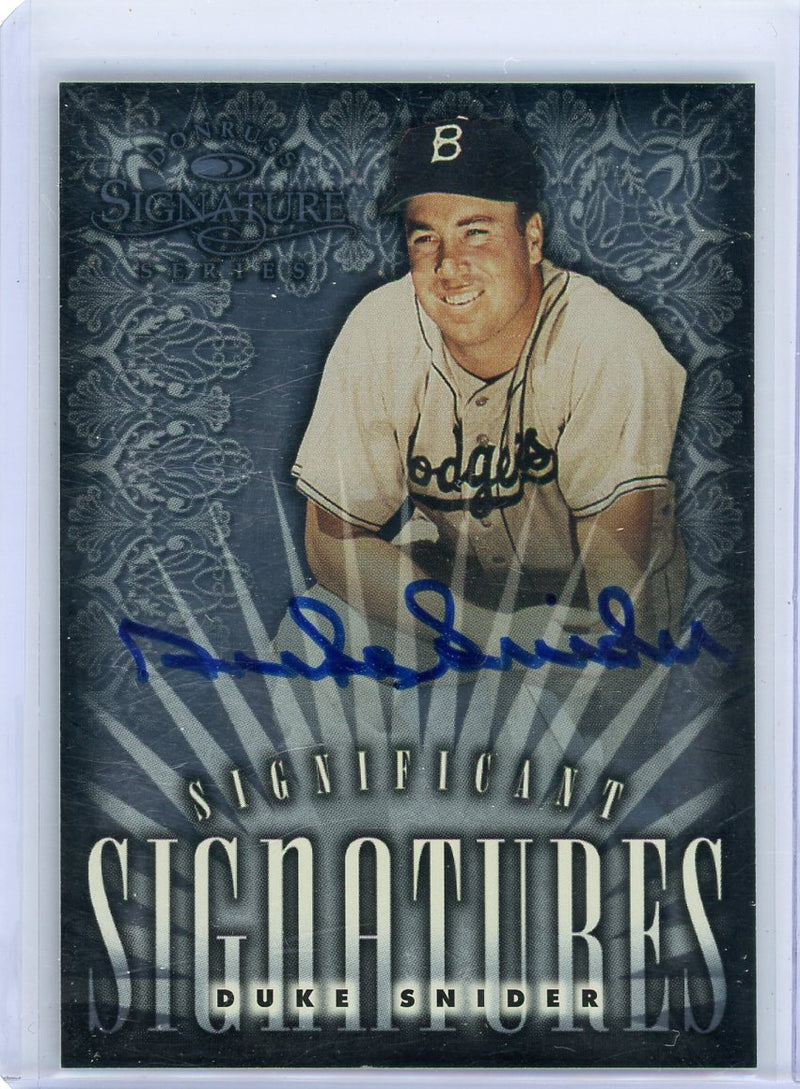 Duke Snider 1998 Donruss Significant Signatures autograph 