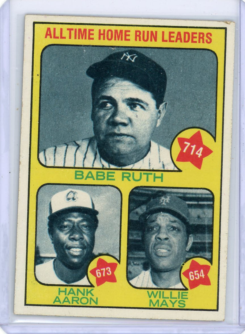 1973 Topps All-Time Home Run Leaders 