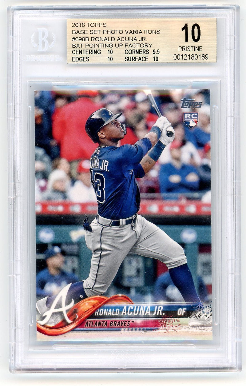 Ronald Acuna Jr. 2018 Topps Complete Sets Photo Variations BGS 10 rookie card