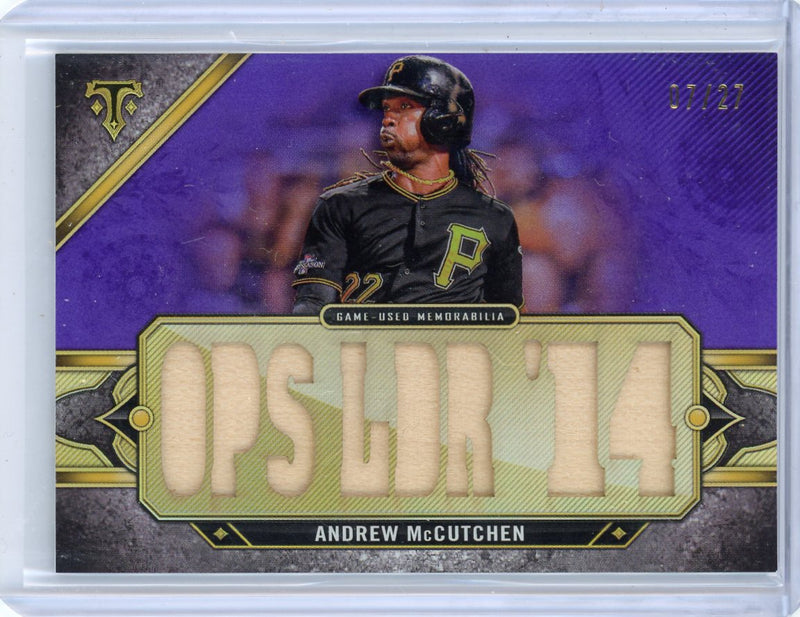 Andrew McCutchen 2024 Topps Triple Threads bat relic 