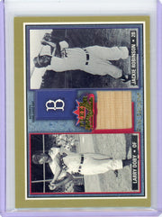 Larry Doby Jackie Robinson 2002 Fleer Fall Classic Doby bat relic