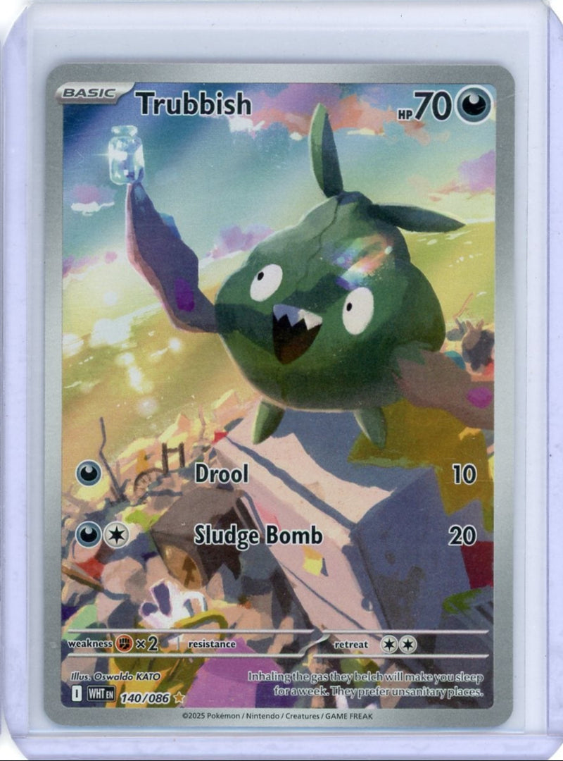Trubbish 2025 Pokemon White Flare Illustration rare holo 