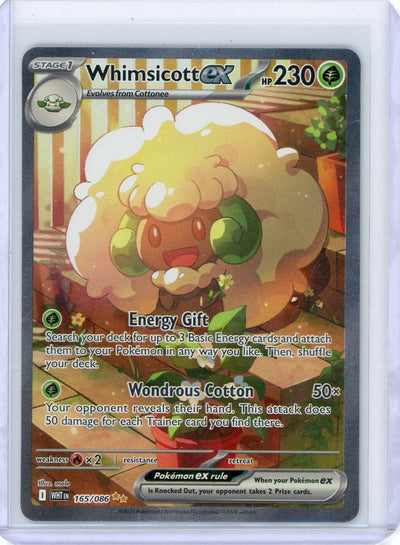 Whimsicott ex 2025 Pokemon White Flare Special Illustration rare holo #165/086