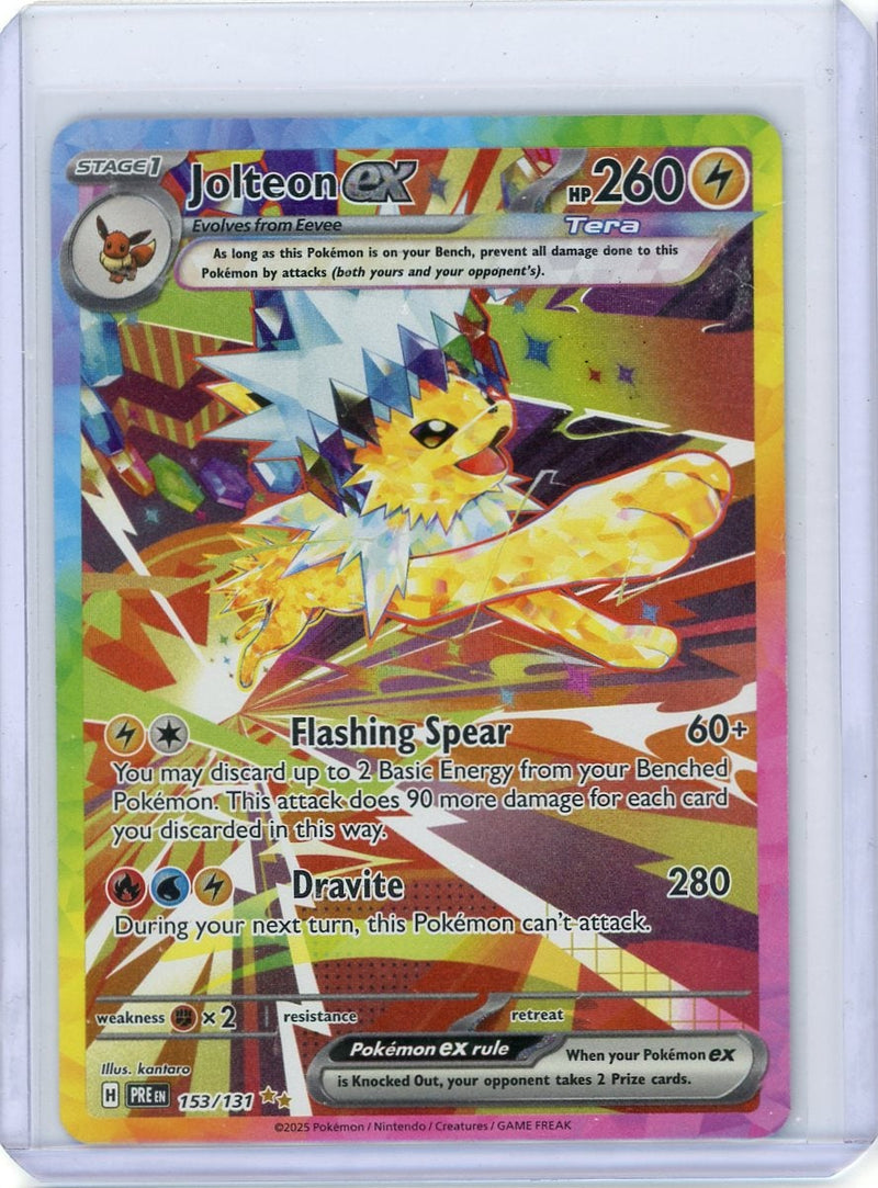 Jolteon ex Pokémon Prismatic Evolutions Special Illustration Rare 