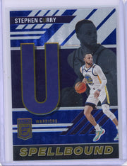 Stephen Curry 2023-24 Panini Elite Spellbound "U" Blue #'d 25/99