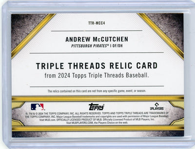 Andrew McCutchen 2024 Topps Triple Threads bat relic #'d 07/27 "OPS LDR '14"