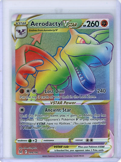 Aerodactyl Vstar Pokémon Lost Origin Rainbow Rare #199/196