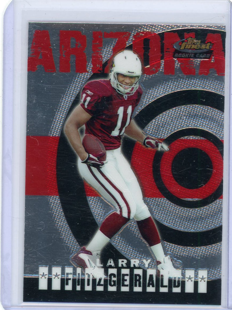 Larry Fitzgerald 2004 Topps Finest rookie card