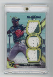 Adolis Garcia 2024 Topps Triple Threads All-Star Game event-used triple relic #'d 9/9