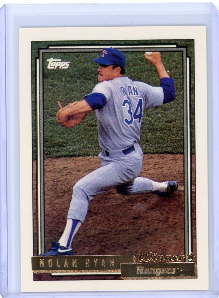 Nolan Ryan 1992 Topps Gold "Winner" Parallel #1