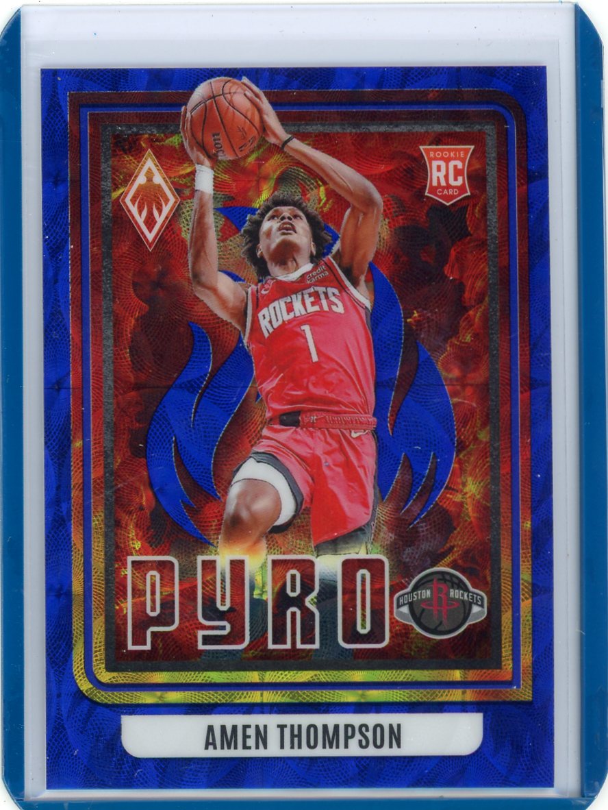 Amen Thompson 2023 Panini Phoenix Pyro Blue Scope Rookie #'d 07/35