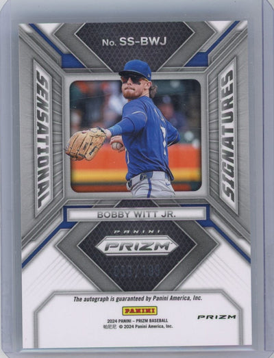 Bobby Witt Jr. 2024 Panini Prizm Pulsar Autograph #'d 039/199