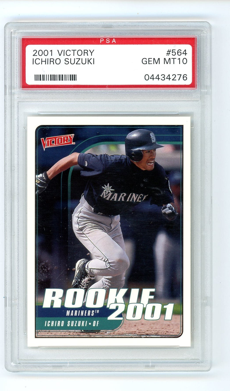 Ichiro Suzuki 2001 Upper Deck Victory rookie card PSA 10