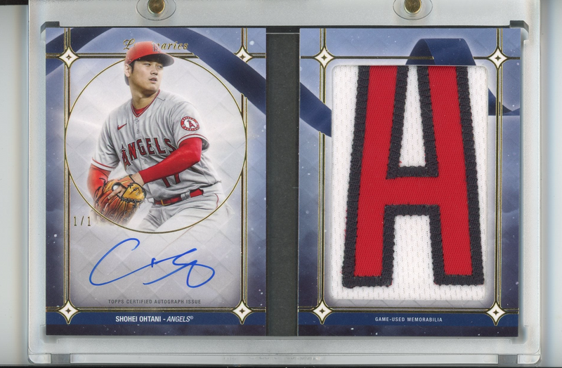 Shohei Ohtani 2023 Topps Luminaries Booklet Patch Auto 1/1 