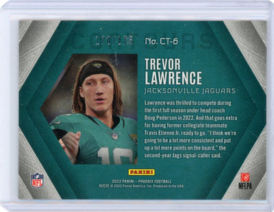 Trevor Lawrence 2022 Panini Phoenix Contours pink #'d 170/175