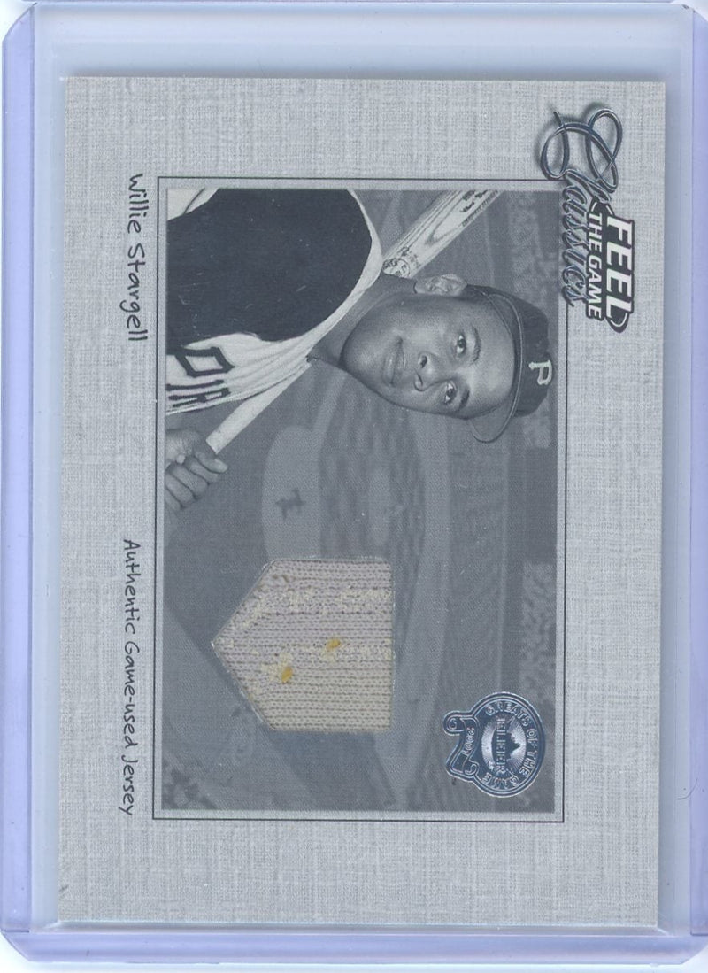 Willie Stargell 2001 Fleer Feel the Game Classics game-used jersey relic