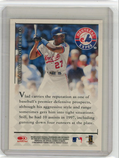 Vladimir Guerrero 1998 Donruss Signature Series autograph red
