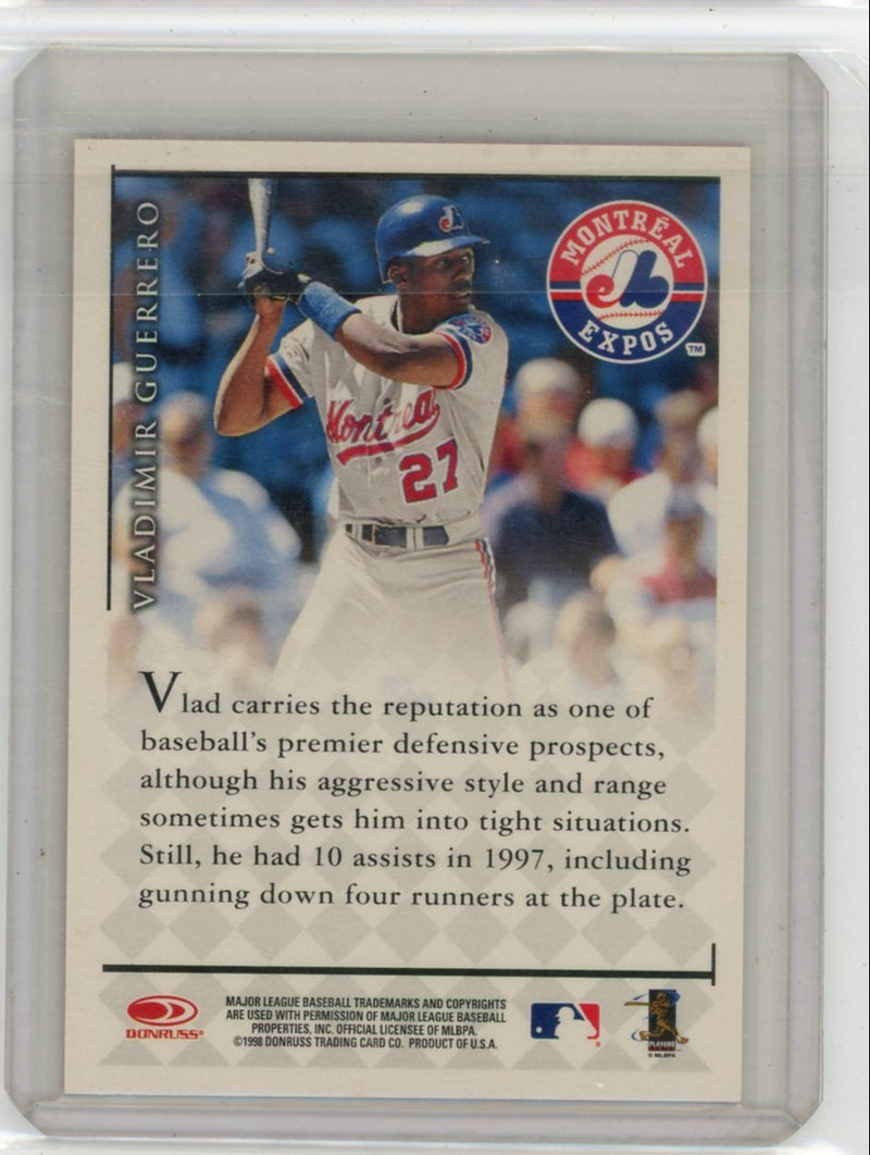 Vladimir Guerrero 1998 Donruss Signature Series autograph red