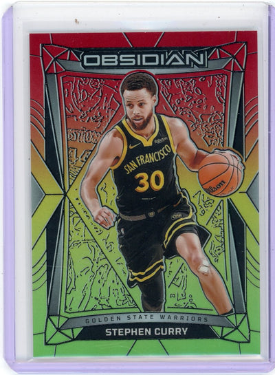 Stephen Curry 2023 Panini Obsidian Reggae Flood #'d 09/75