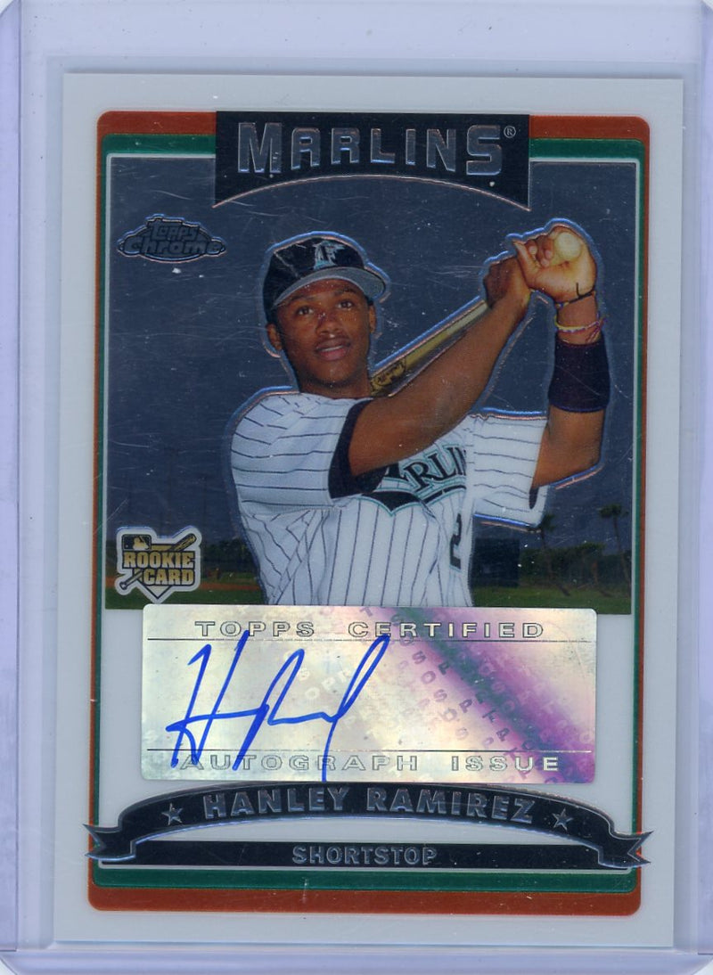 Hanley Ramirez 2006 Topps Chrome autograph rookie card