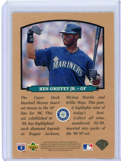 Ken Griffey Jr. 1996 SP Baseball Hereos Header Card NNO