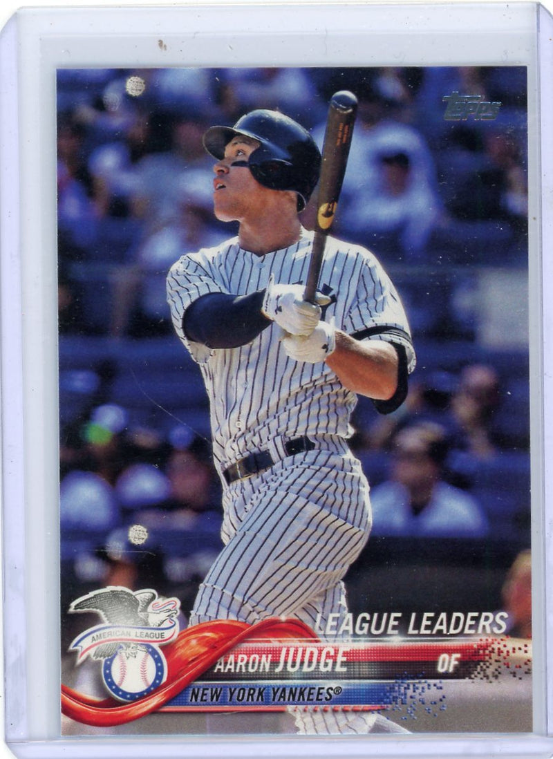 Aaron Judge 2018 Topps League Leaders