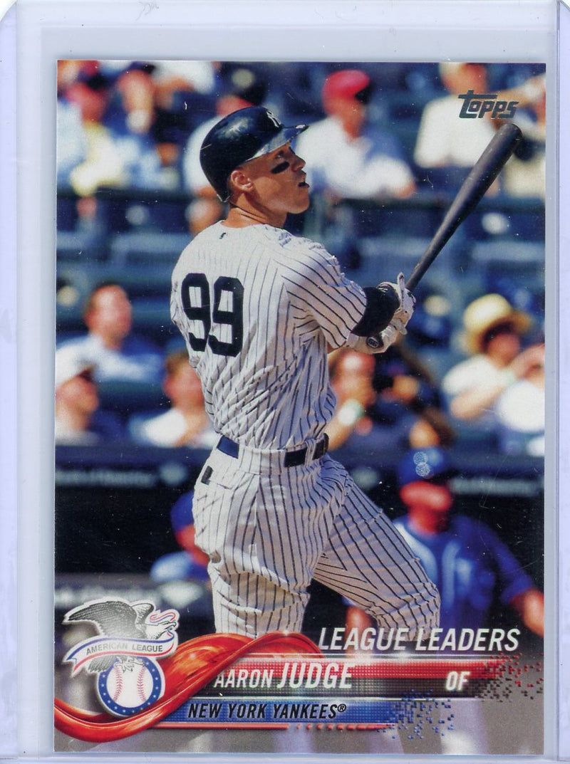 Aaron Judge 2018 Topps League Leaders 