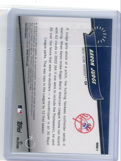 Aaron Judge 2024 Topps Chrome Major League Minis SSP