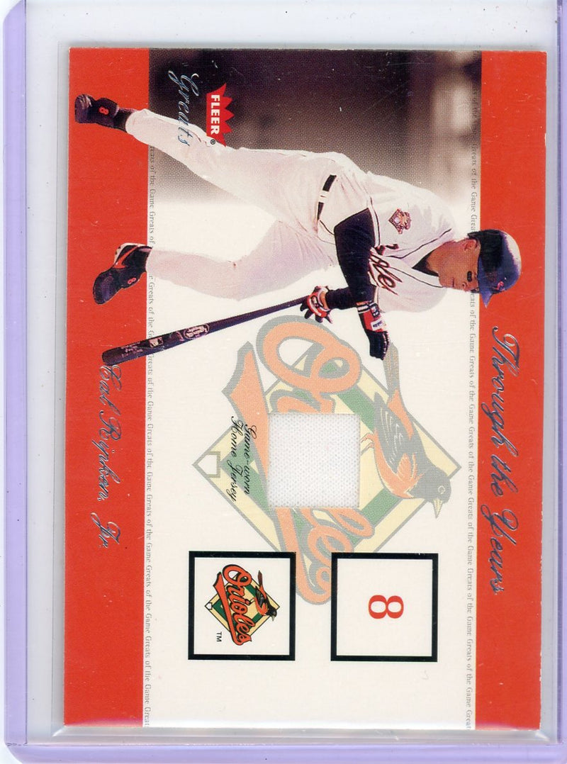 Cal Ripken Jr. 2002 Fleer Greats Through the Years game-used jersey relic
