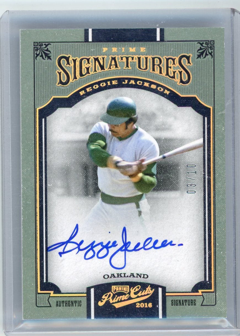 Reggie Jackson 2016 Panini Prime Cuts Prime Signatures 