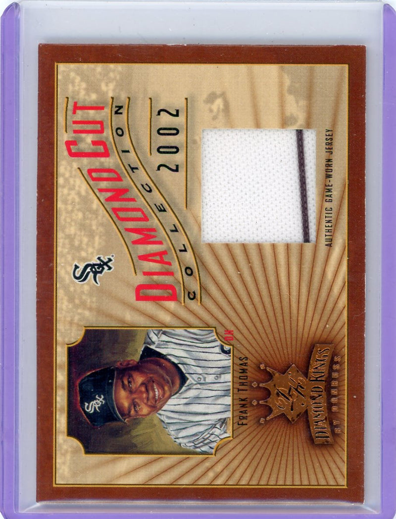 Frank Thomas 2002 Donruss Diamond Kings Diamond Cut game-used jersey relic 
