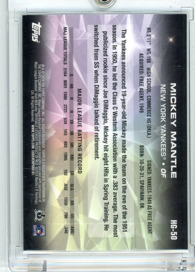 Mickey Mantle 2024 Topps Chrome Hidden Gems SSP